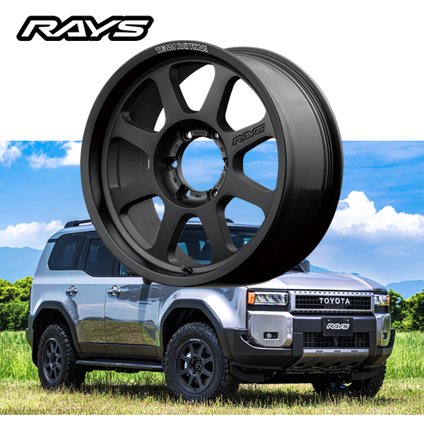 トヨタ TOYOTA ランドクルーザー 250【送料無料・4本セット】RAYS レイズ ホイール TEAM DAYTONA D108 18x8.5J  +52 6-139.7 マットブラック（BPJ） : td-d108-250lc-bpj : 6DEGREES-ONLINE - 通販 -  Yahoo!ショッピング