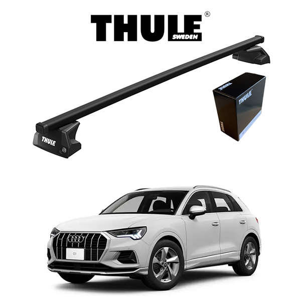 THULE AUDI アウディ Q3 ダイレクトレール付車両 スクエアバー ルーフ 