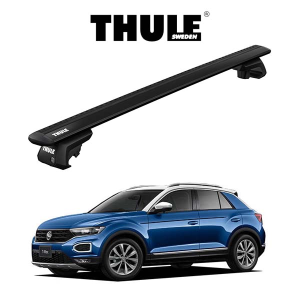 THULE（スーリー） VW T-Roc ウィングバー EVO （ブラック） ルーフ