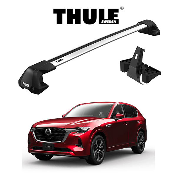 マツダ CX-60 ウィングバー EDGE ルーフラック 『車種別セット』THULE Base carriers （スーリーベースキャリア） キャリアラック  パーツ : th-b-cx60-edge : 6DEGREES-ONLINE - 通販 - Yahoo!ショッピング