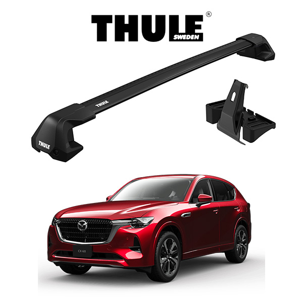 マツダ CX-60 ウィングバー EDGE ブラック ルーフラック 『車種別セット』THULE Base carriers （スーリーベースキャリア）  キャリアラック パーツ : th-b-cx60-edgeb : 6DEGREES-ONLINE - 通販 - Yahoo!ショッピング