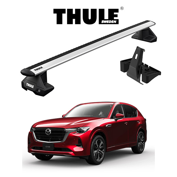 マツダ CX-60 ウィングバー EVO ルーフラック 『車種別セット』THULE Base carriers （スーリーベースキャリア） キャリアラック  パーツ : th-b-cx60-win : 6DEGREES-ONLINE - 通販 - Yahoo!ショッピング