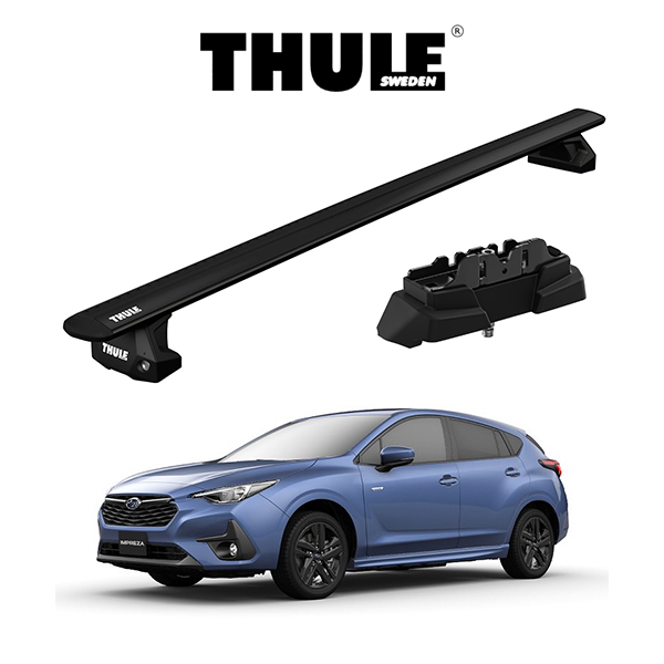 SUBARU スバル IMPREZA インプレッサ GU# ウィングバー EVO （ブラック） ルーフラック 『車種別セット』THULE Base  carriers （スーリーベースキャリア） : th-gu-winb : 6DEGREES-ONLINE - 通販 - Yahoo!ショッピング