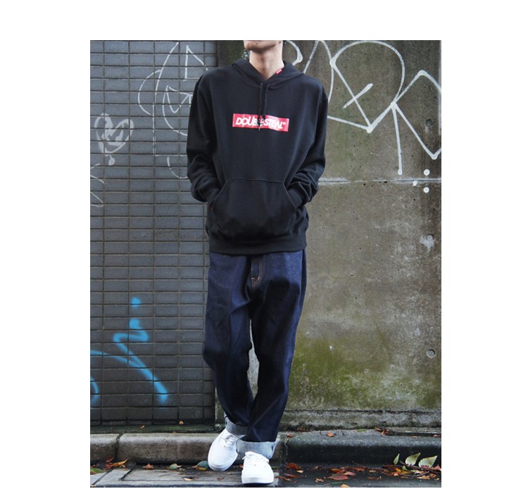 Double Steal ダブル スティール BOX LOGO 裏毛プルパーカー