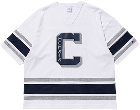 XLARGE（エクストラ ラージ） × Champion PANELED FOOTBALL TEE : 7