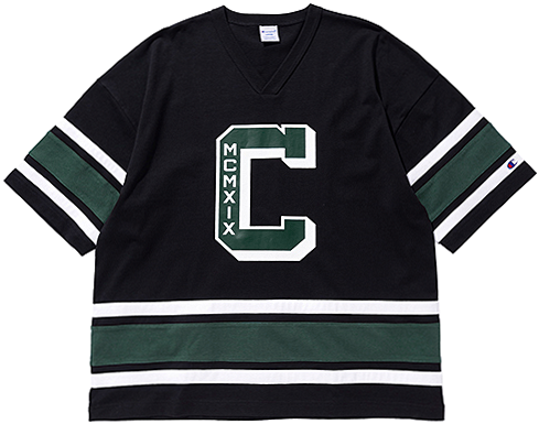 XLARGE（エクストラ ラージ） × Champion PANELED FOOTBALL TEE : 7
