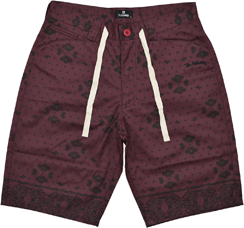 Subciety サブサエティ WORK SHORTS - WORKER - FULL PAISLEY