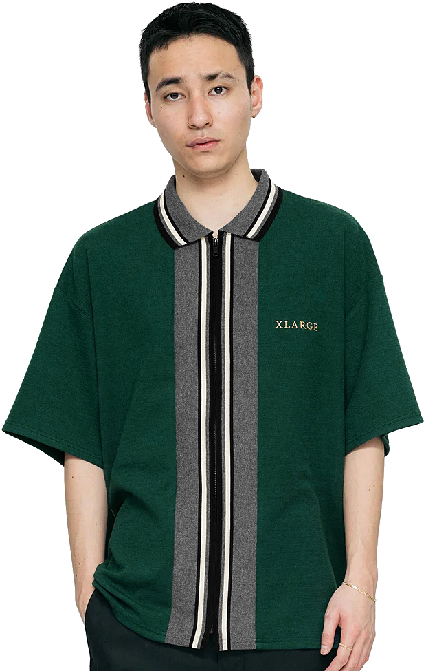 XLARGE エクストララージ KNIT ZIP UP SHIRT : 7-SEVEN - 通販