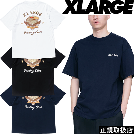早い者勝ち 大人気 XLARGE BOWLING CLUB S/S TEE Tシャツ ロゴ XLARGE エクストララージ BOWLING CLUB S/S TEE : 7-SEVEN