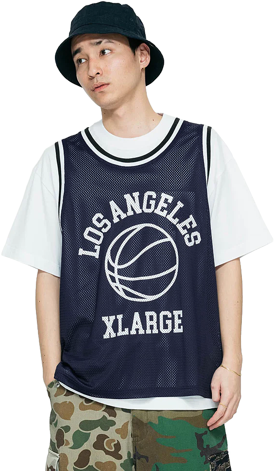 XLARGE（エクストラ ラージ） XL BASKETBALL JERSEY 公式 正規品 : 7