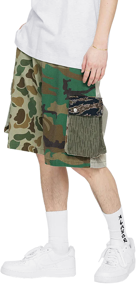 XLARGE エクストララージ CRAZY CAMO CARGO SHORT PANTS｜7-seven｜02