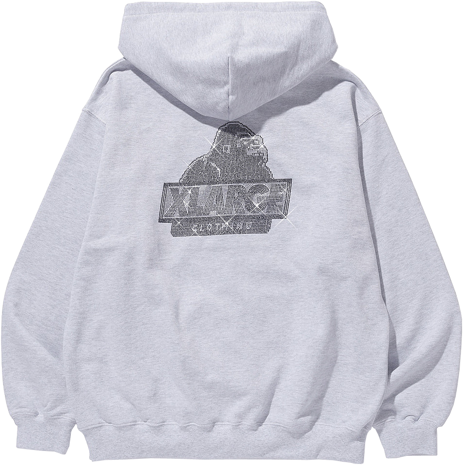 XLARGE エクストララージ RHINESTONE OG ZIP HOODED SWEATSHIR...