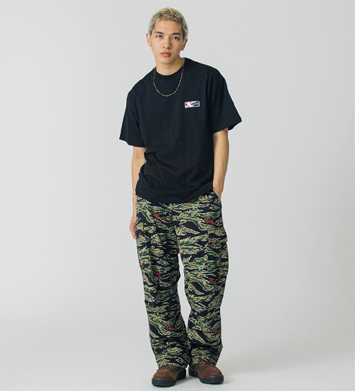希少 美品 80s 米軍 実物 トライバルカモ カーゴパンツ S-R