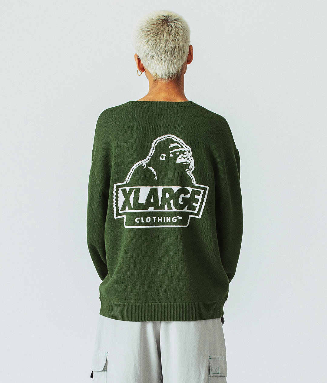 XLARGE（エクストラ ラージ） SLANTED OG CREWNECK KNIT TOP : 7-SEVEN