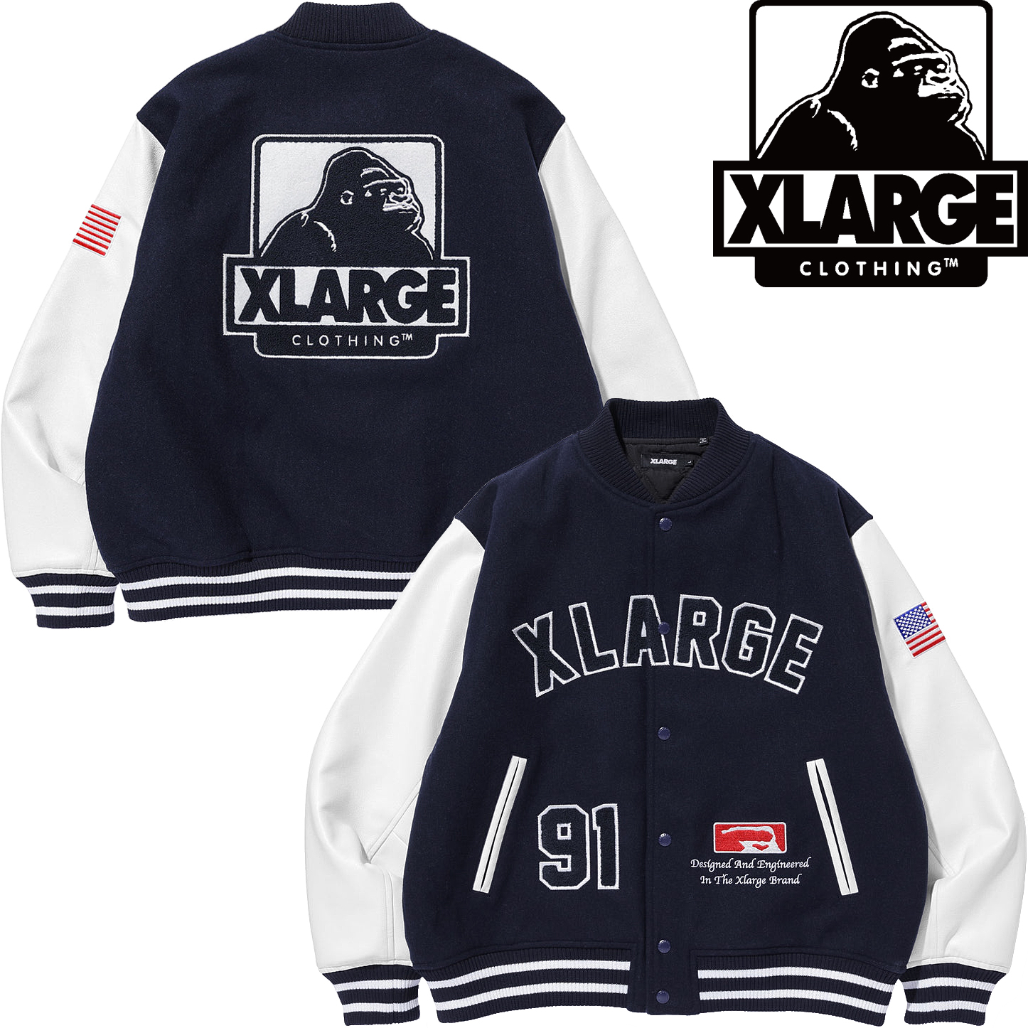 XLARGE エクストララージ OG LOGO VARSITY JACKET : 7-SEVEN