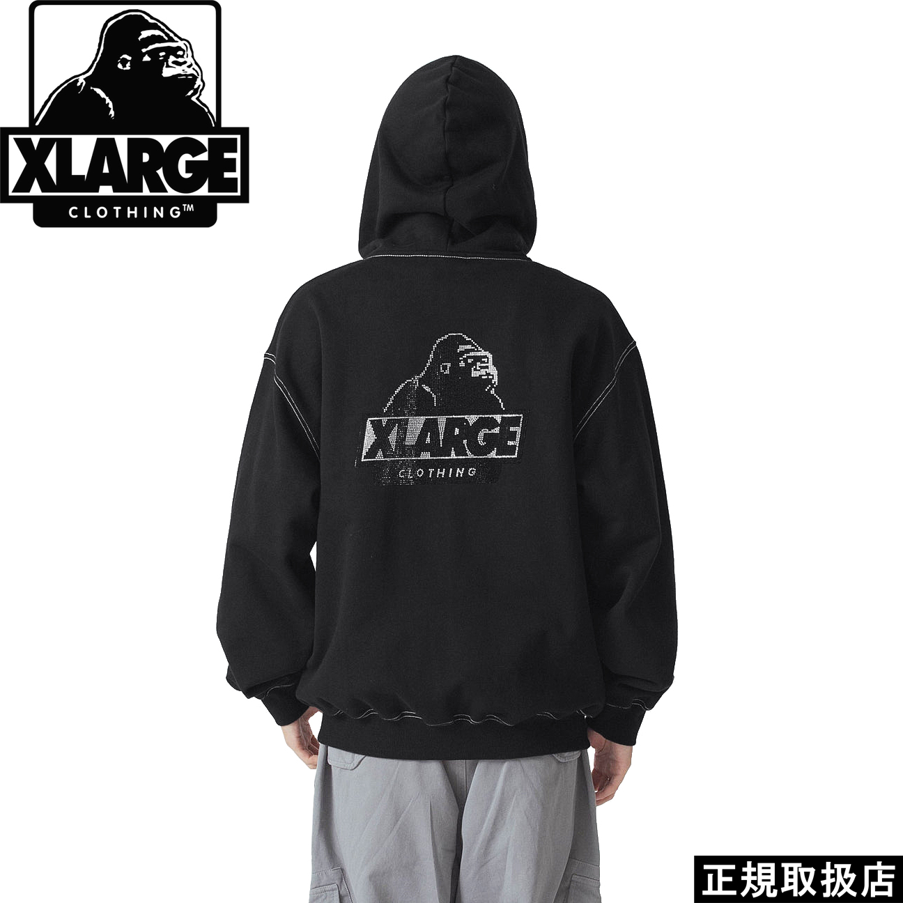 XLARGE（エクストラ ラージ） RHINESTONE OG ZIP HOODED SWEATSHIRT