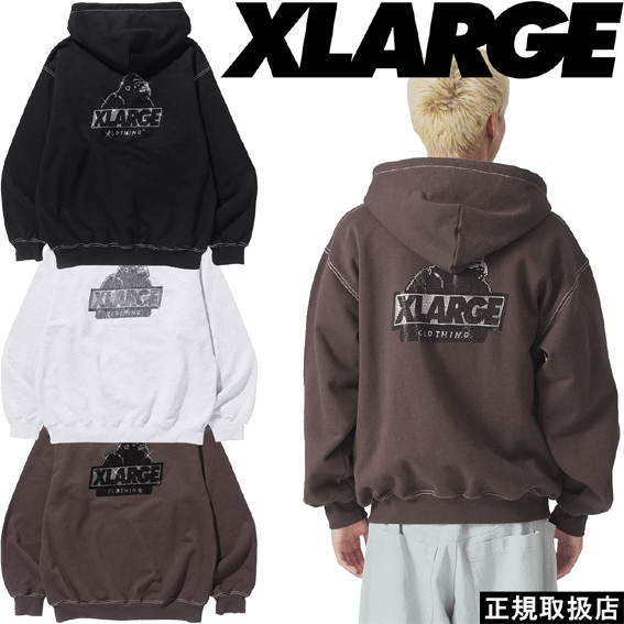 XLARGE（エクストラ ラージ） RHINESTONE OG ZIP HOODED SWEATSHIRT