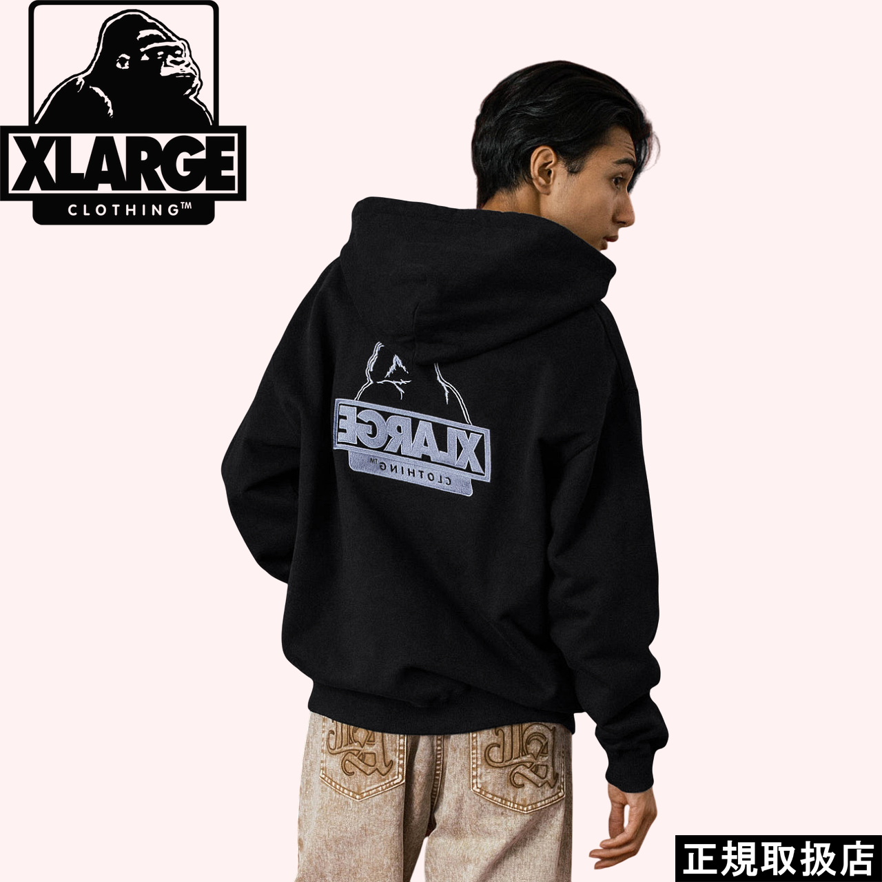 XLARGE（エクストラ ラージ） BACKSIDE OG ZIP UP HOODED SWEATSHIRT