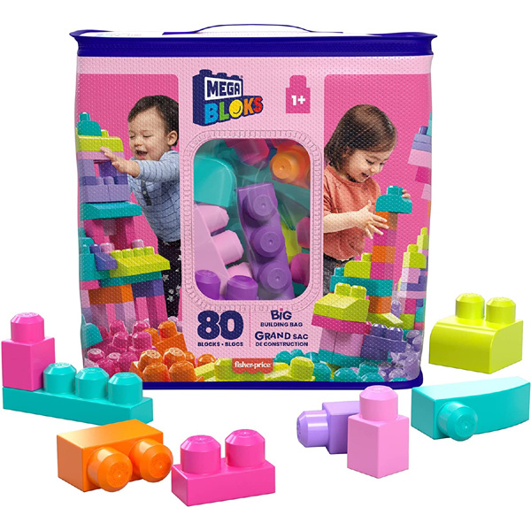 正規品 ブロック おもちゃ 1才からのメガブロック たっぷり80個ブロックパック 知育玩具 1歳 2歳 3歳 赤ちゃん 子供 キッズ baby kids リニューアル 人気｜716baby｜03