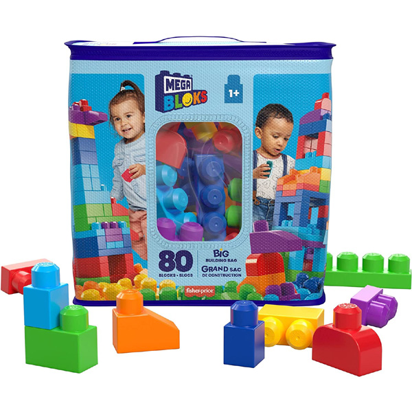 正規品 ブロック おもちゃ 1才からのメガブロック たっぷり80個ブロックパック 知育玩具 1歳 2歳 3歳 赤ちゃん 子供 キッズ baby kids リニューアル 人気｜716baby｜02