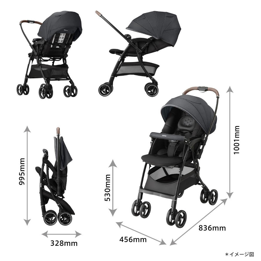 LUXUNA ベビーカー a型 新生児 アップリカ ラクーナ クッション