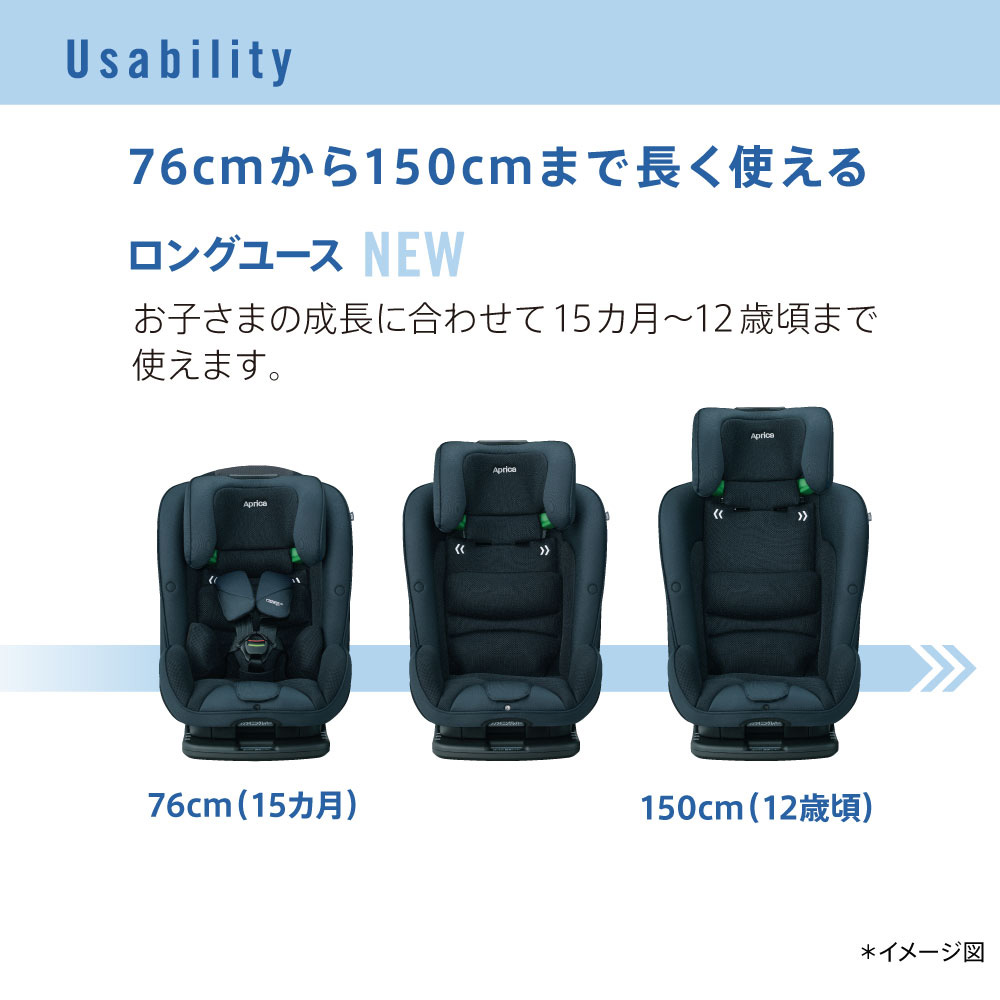 アップリカ チャイルドシート ジュニアシート 小学生 150cm