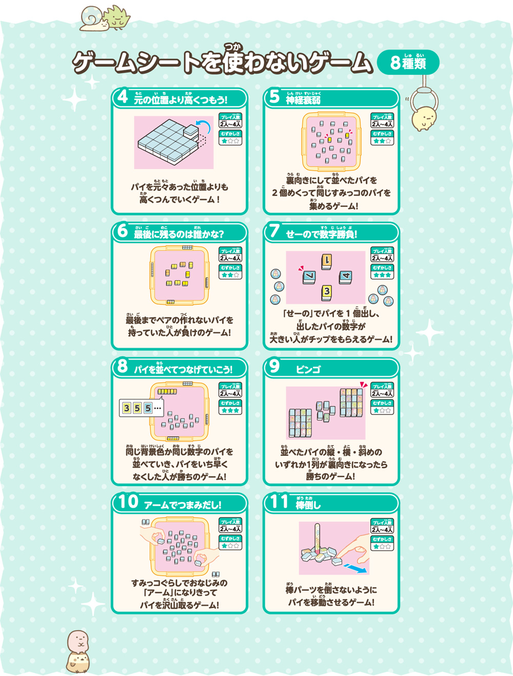 すみっコぐらし ボードゲーム 占いでドキドキ ゲームいっぱい