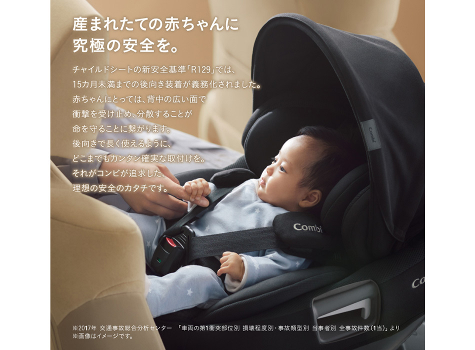 おまけ 5種付き チャイルドシート 新生児 isofix コンビ ホワイト