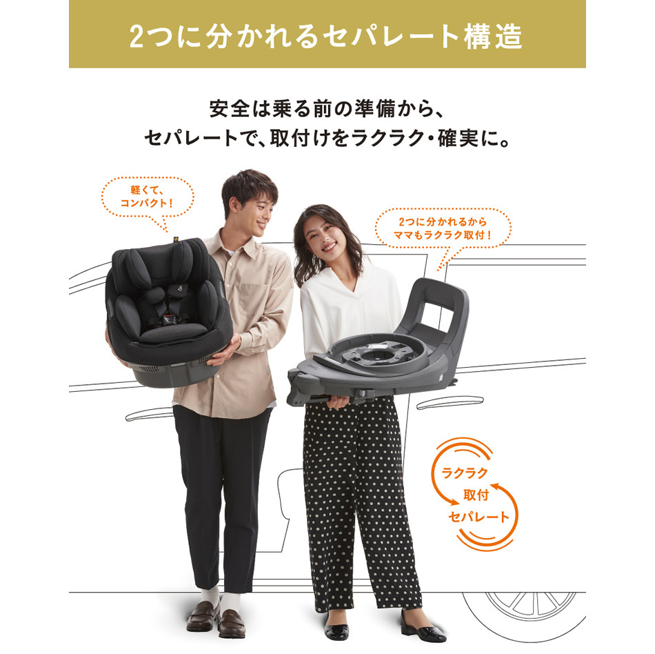 おまけ 5種付き チャイルドシート 新生児 isofix コンビ ホワイト