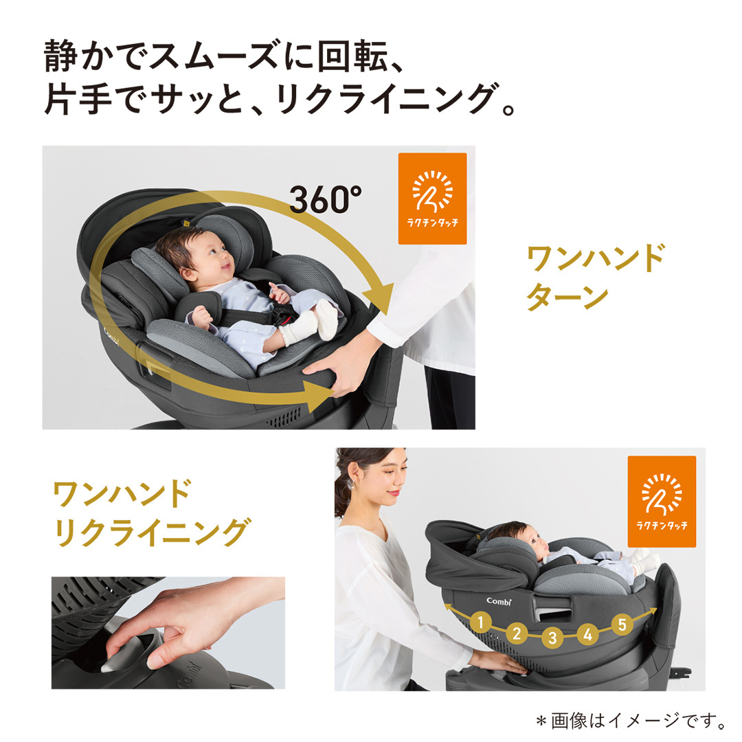 5種おまけ付き チャイルドシート 新生児 ISOFIX 3歳 コンビ ホワイト