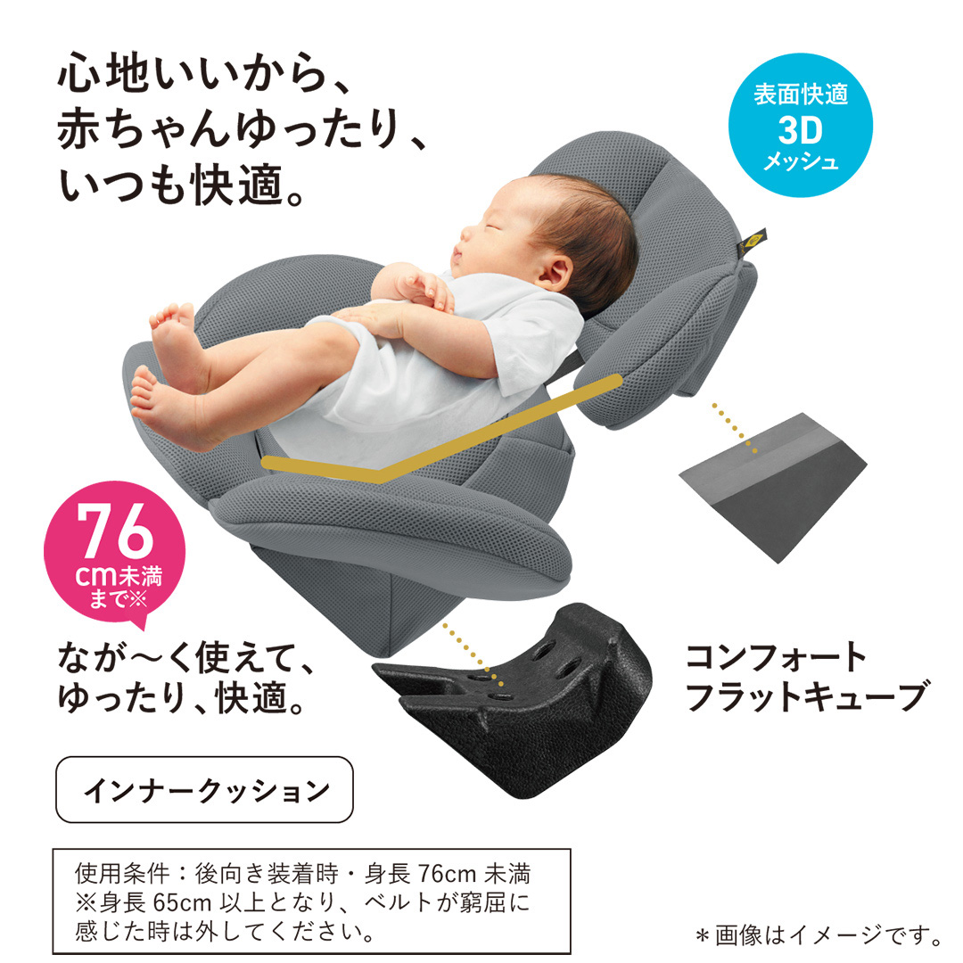 5種おまけ付き チャイルドシート 新生児 ISOFIX 3歳 コンビ ホワイト