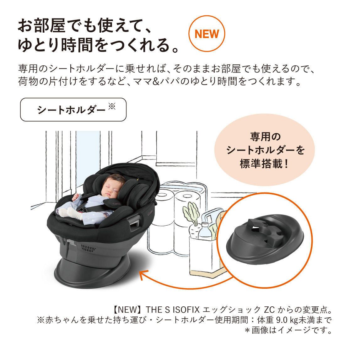 5種おまけ付き チャイルドシート 新生児 ISOFIX 3歳 コンビ ホワイトレーベル THE S plus ISOFIX エッグショック ZD ザ  エス 赤ちゃん 一部地域送料無料 13倍