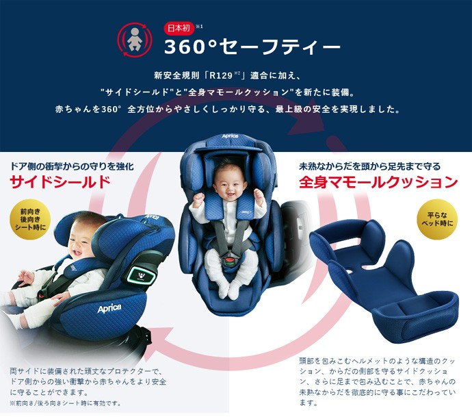 正規品 チャイルドシート フラディアグロウ ISOFIX 360°セーフティー