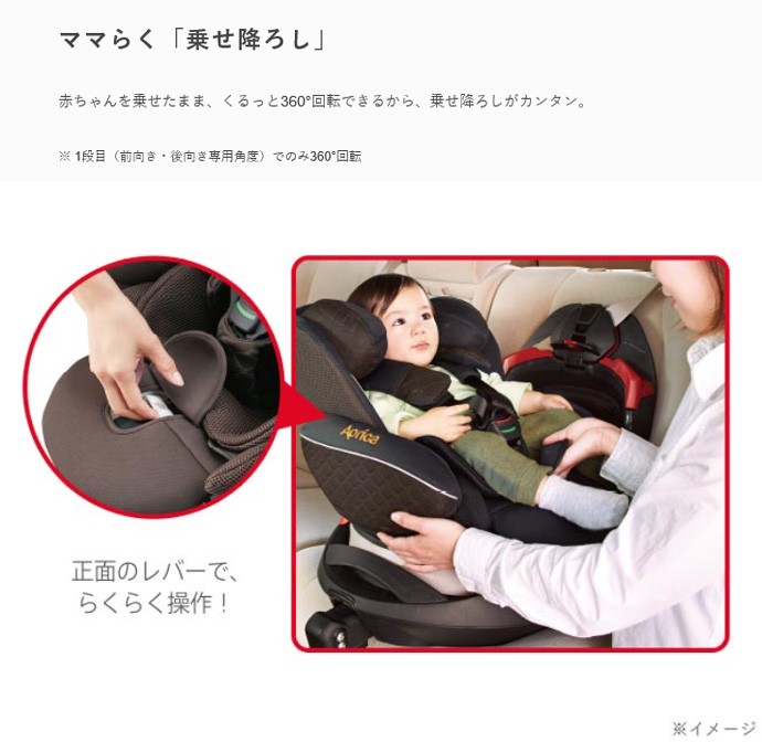 正規品 チャイルドシート フラディアグロウ ISOFIX AC アップリカ