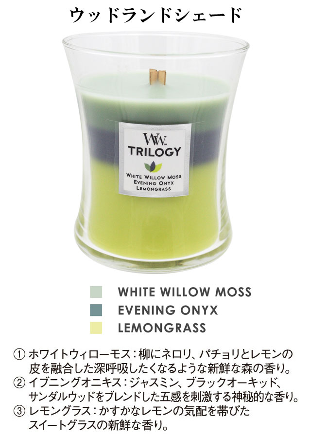 ウッドウィック Wood Wick トリロジー ジャーM 060