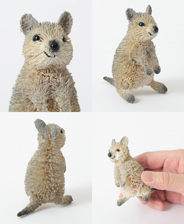 たわし アニマル クオッカワラビー M81-2601 置物 オブジェ おしゃれ