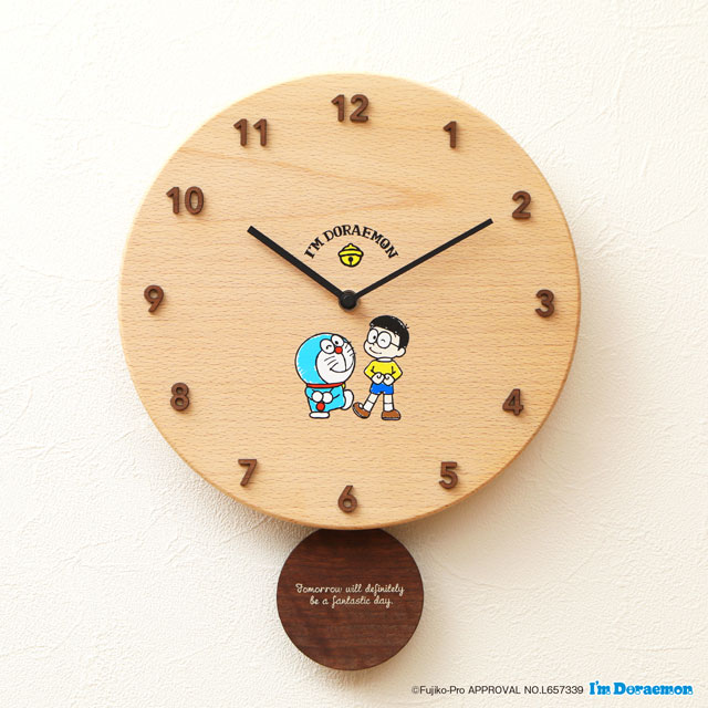 I'm Doraemon アイムドラえもん なかよし ドラえもん 時計 木の時計