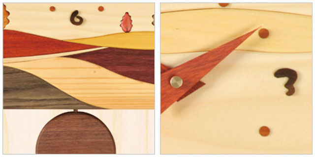 クオーツ置時計 木製 ブラウン 振り子付き3個 クオーツ置時計 木製 ブラウン 振り子付き3個 クオーツ置時計 木製