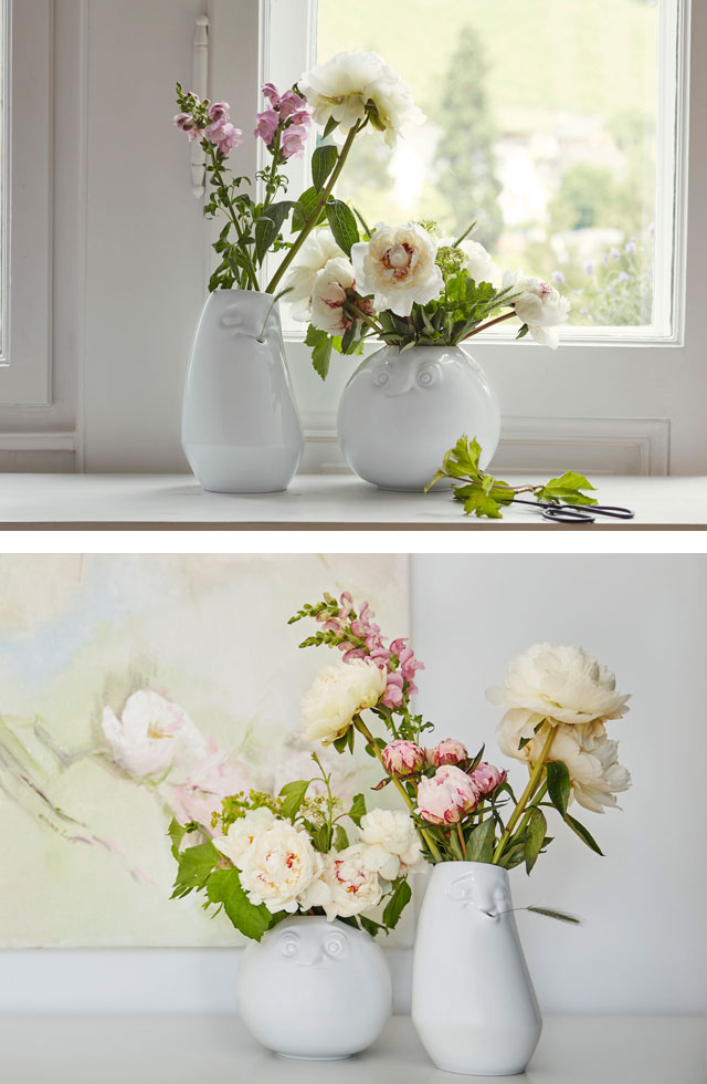 Tassen 花瓶 Vase white Laid-back FIFTYEIGHT PRODUCTS かわいい 花器 