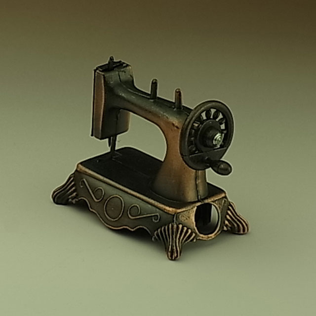 アンティーク調 鉛筆削り ミシン ミニチュア えんぴつ削り オブジェ