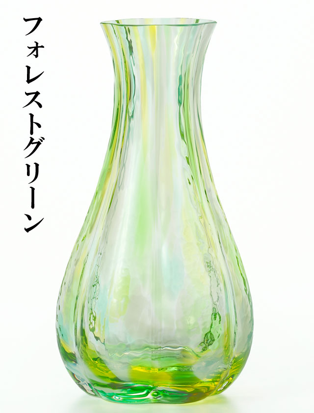 津軽びいどろ 花ひかり 花瓶 花器 ガラス おしゃれ アンティーク