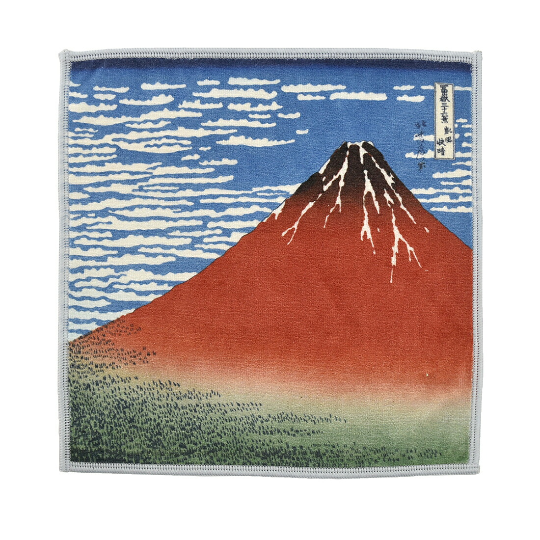 なごみや ハンカチ マイクロファイバー 通年用 日本製 彩 国芳の浮世絵