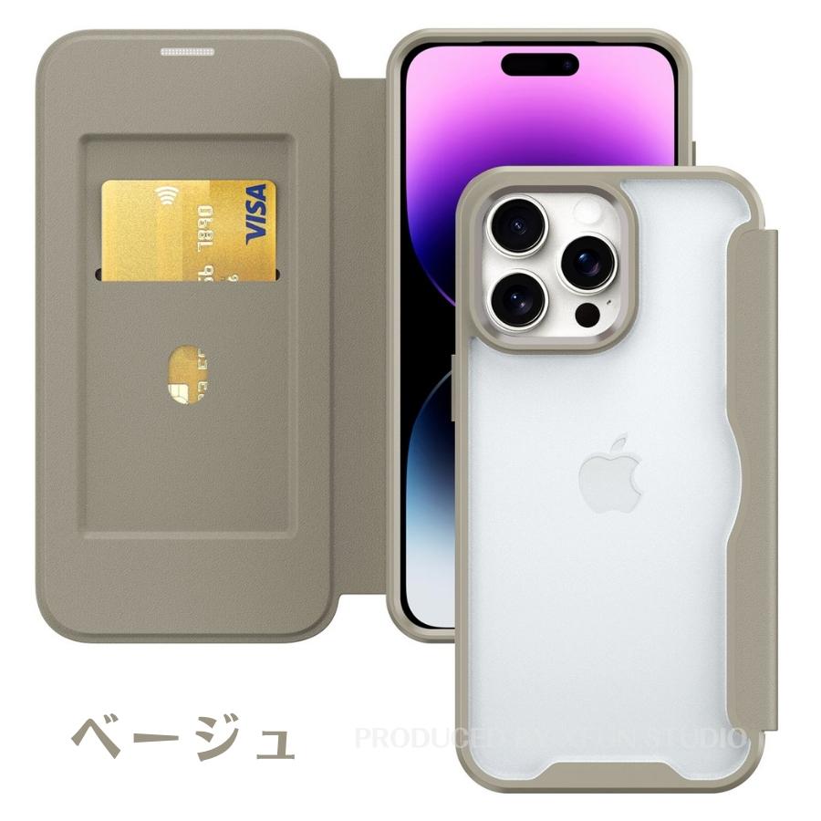 iphone 17Pro ケース iphone 15 ケース 手帳型 透明 iPhone14 ケース iPhone 16e ケース カバー クリア かわいい カード収納 可愛い マグネットが内蔵 耐衝撃 |  | 05
