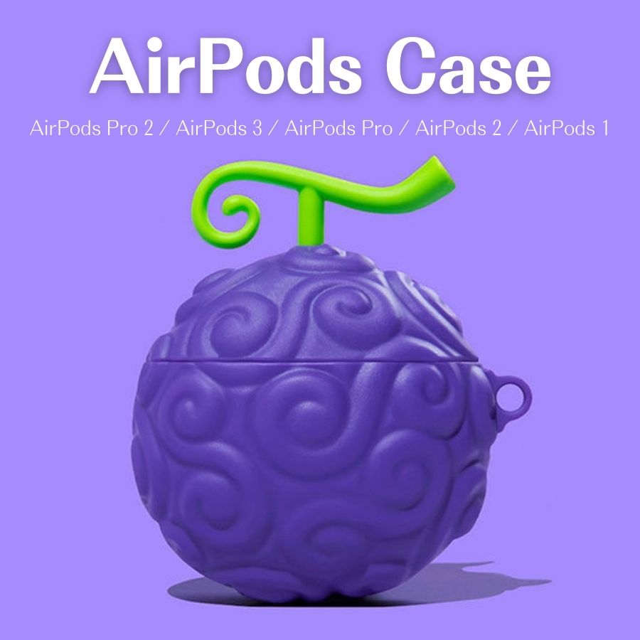 AirPods多機種 保護カバー AirPods Pro ケース AirPods 第2世代 ケース AirPods Pro 第2世代 ケース AirPods 第3世代 ケース かわいい 悪魔の実 アクセサリー｜7593