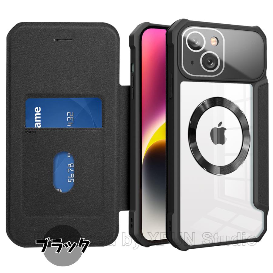 iphone 15 ケース 手帳型 xr xs magsafe 透明 iphone 14plus 1...