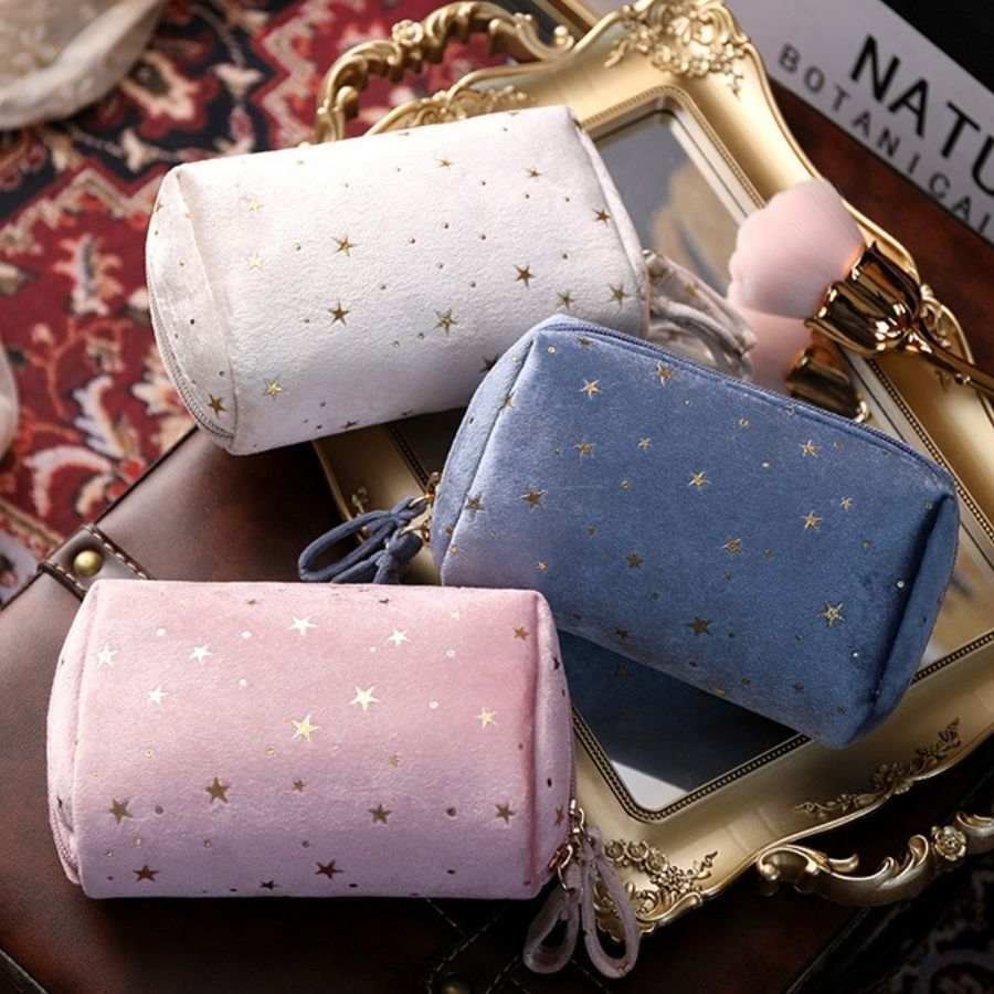 星柄 化粧ポーチ おしゃれ ハンドヘルドメイクポーチ 可愛い 多機能 大人かわいい 収納袋 化粧 ポーチ 携帯用 メイクポーチ 送料無料 |  | 17