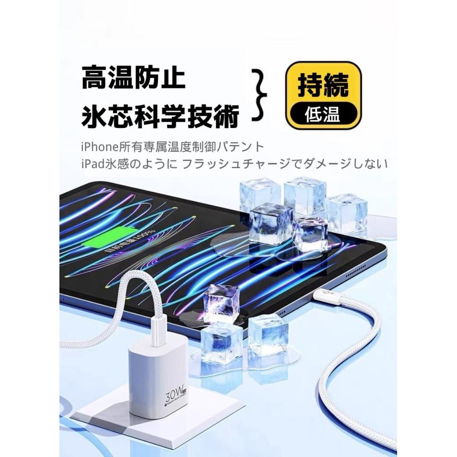 iPhone15 充電ケーブル PD急速充電ケーブル バックアップ充電コード