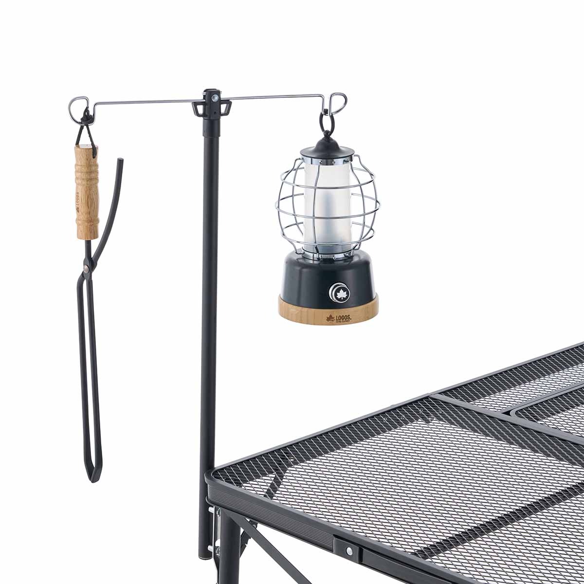 LOGOS ロゴス アイアンメッシュ 3FD BBQテーブル 13070-BC チェアに