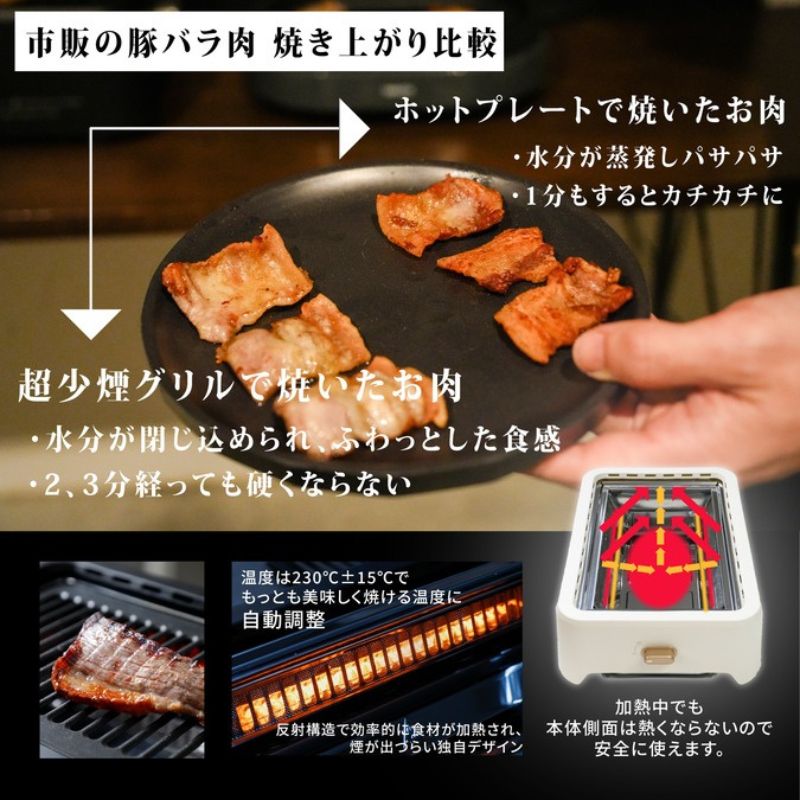GLAMP グランプ 超少煙グリル ほぼ無煙ロースター お家BBQが楽しめる