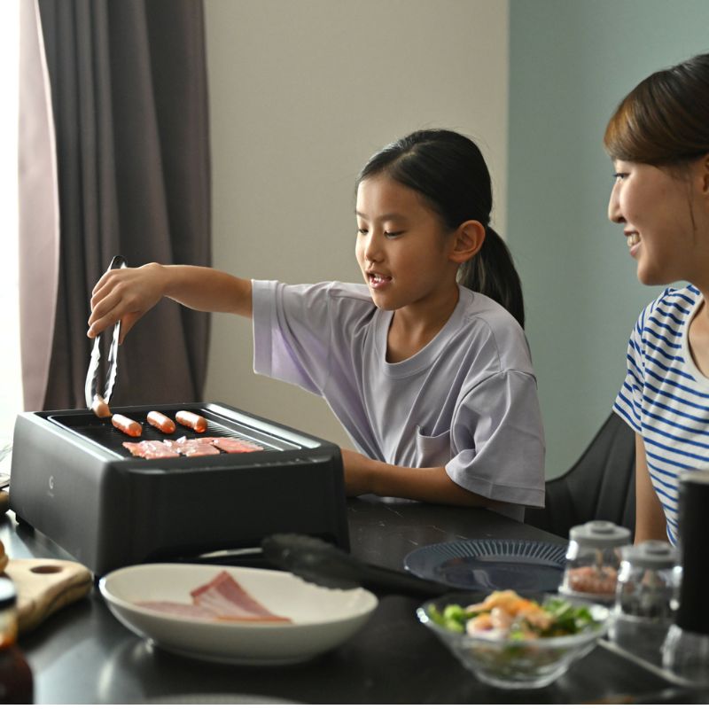 GLAMP 超少煙グリルDX グランプ 温度設定3段階調整可能 ほぼ無煙